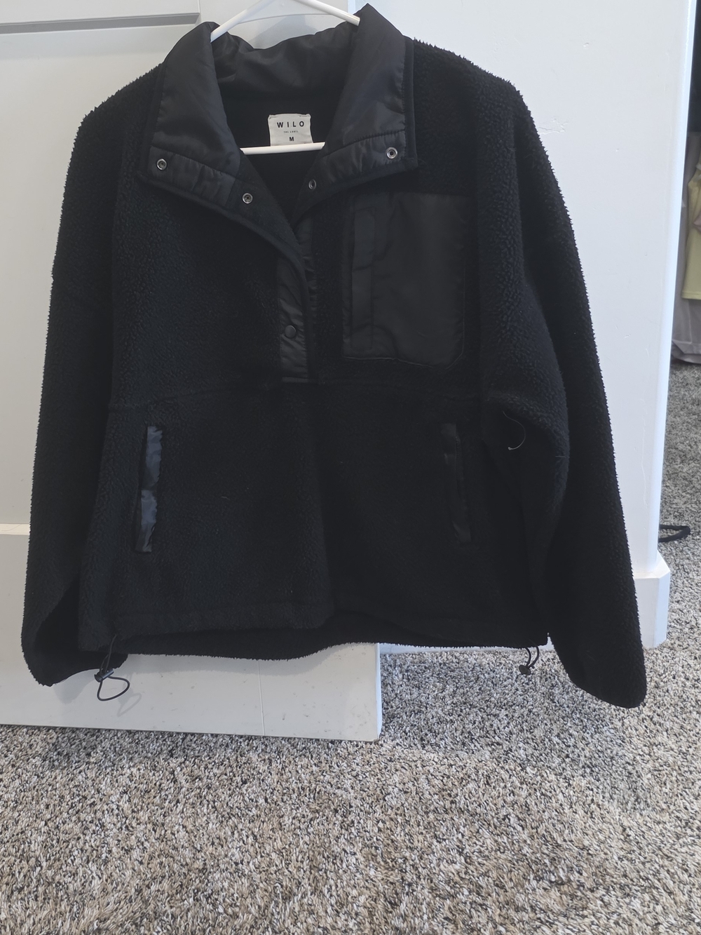 WILO Black Sherpa Utility Jacket Nwot - No Tags *just Pictures